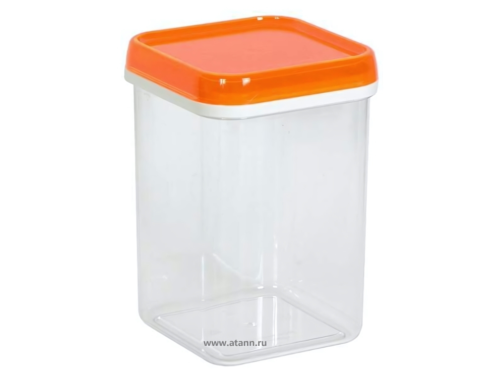 Банка 1,2л квадратная для сыпучих продуктов