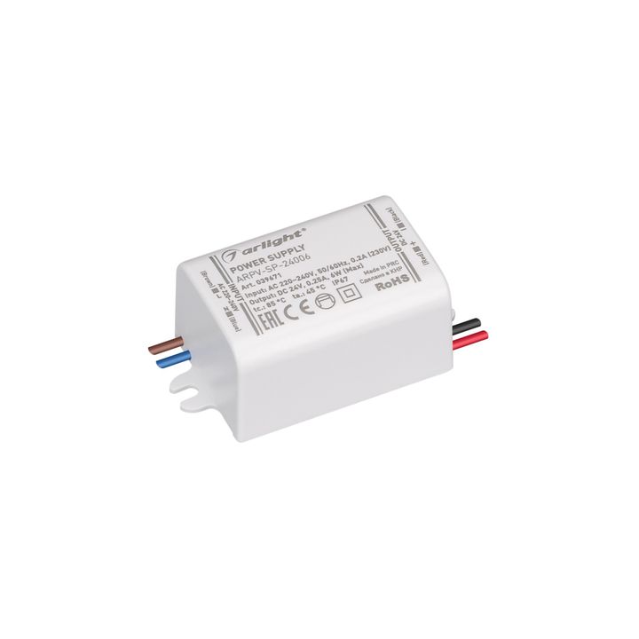 Блок питания Arlight ARPV-SP-24006 24V 6W IP67 0,25A 039671