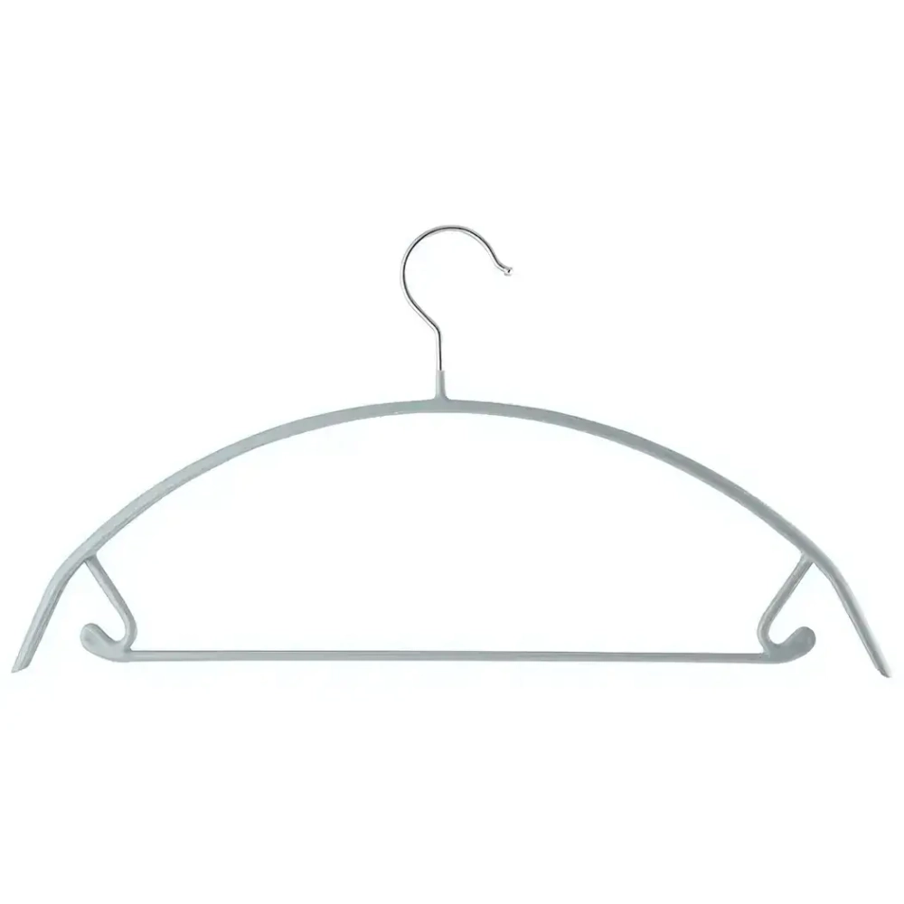 Вешалка металлическая с ПВХ покрытием, с крючками, 41 см