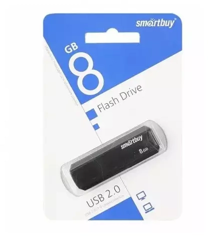 8GB USB Smartbuy Clue Black