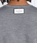 Хлопковый свитер Philipp Plein - серый(MKO1199 PKN002N)
