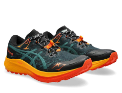 Кроссовки для бега мужские Asics Fuji Lite 5 M Темно-зеленые с оранжевым