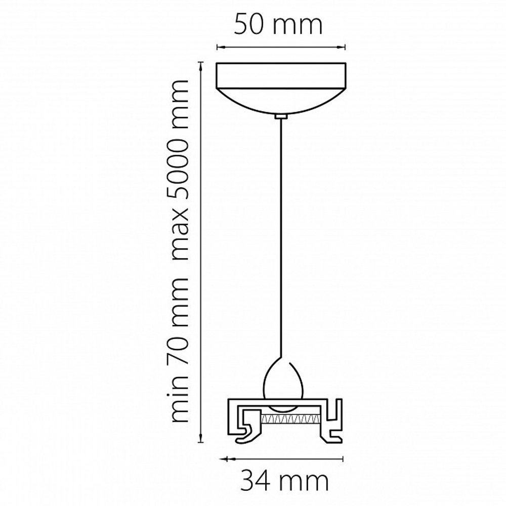 Подвес для трека Lightstar Barra 504196