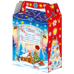 Сладкий новогодний подарок "Сияющие огоньки" 700гр