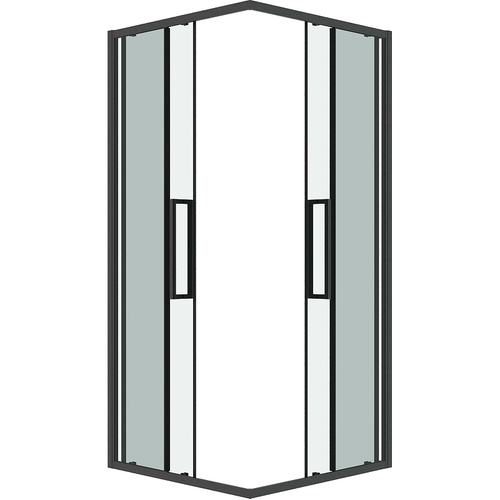 Душевой уголок Grossman Cosmo 100х100 300.K33.02.1010.42.00 профиль Графит сатин стекло прозрачное
