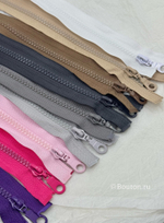 Молния тракторная темно-серая графитовая