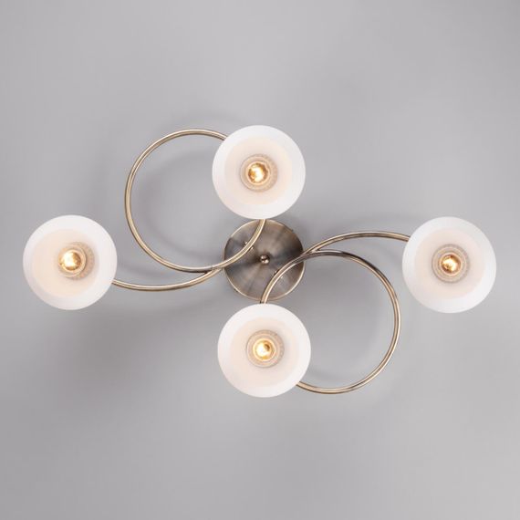 Потолочная люстра Eurosvet 30144/4 античная бронза