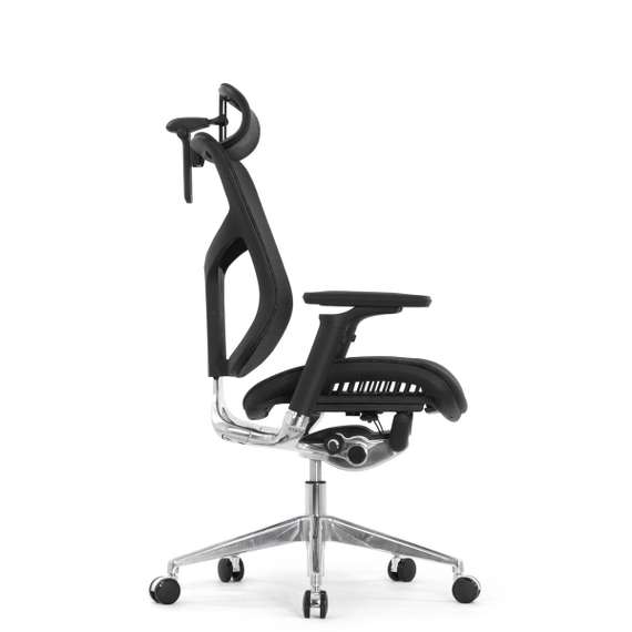 Кресло EXPERT 2 STAR HSTM 01(подлокотник 6D(360), подголовник 5D, сетка черная / каркас черный)