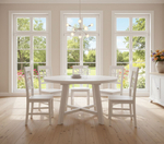 Стол кухонный, 100х100х74, Таула, обеденный, круглый, из массива дуба, MAKOSA