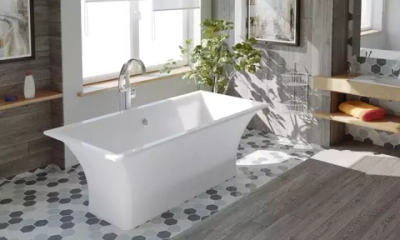 Ванна из литого мрамора отдельностоящая BAS Мадрид 1700х800 белый