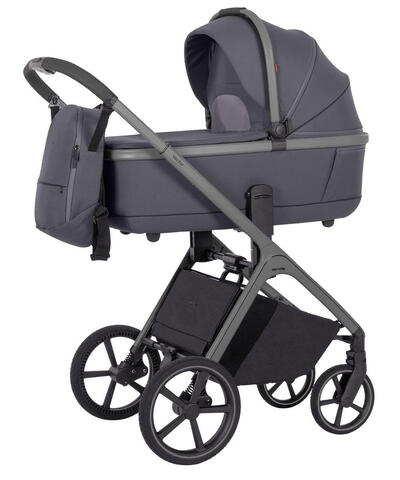 Коляска Carrello Vector CRL-6550 Ammonite AY329 Pro Absolute Black с базой Isofix 3 в 1 Landscape Grey