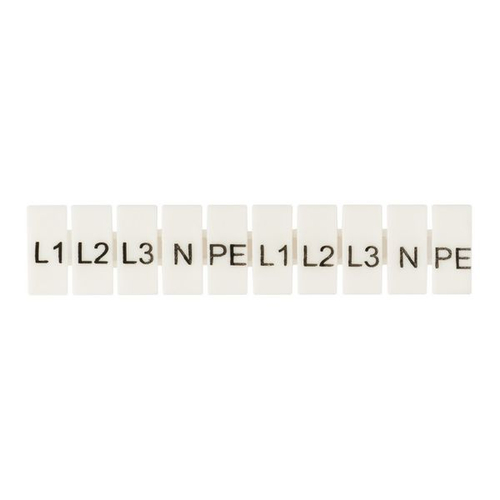 Маркеры для UT/ST/Push-in 6 с символами "L1, L2, L3, N, PE" (100 шт.) EKF (300.00 шт.)