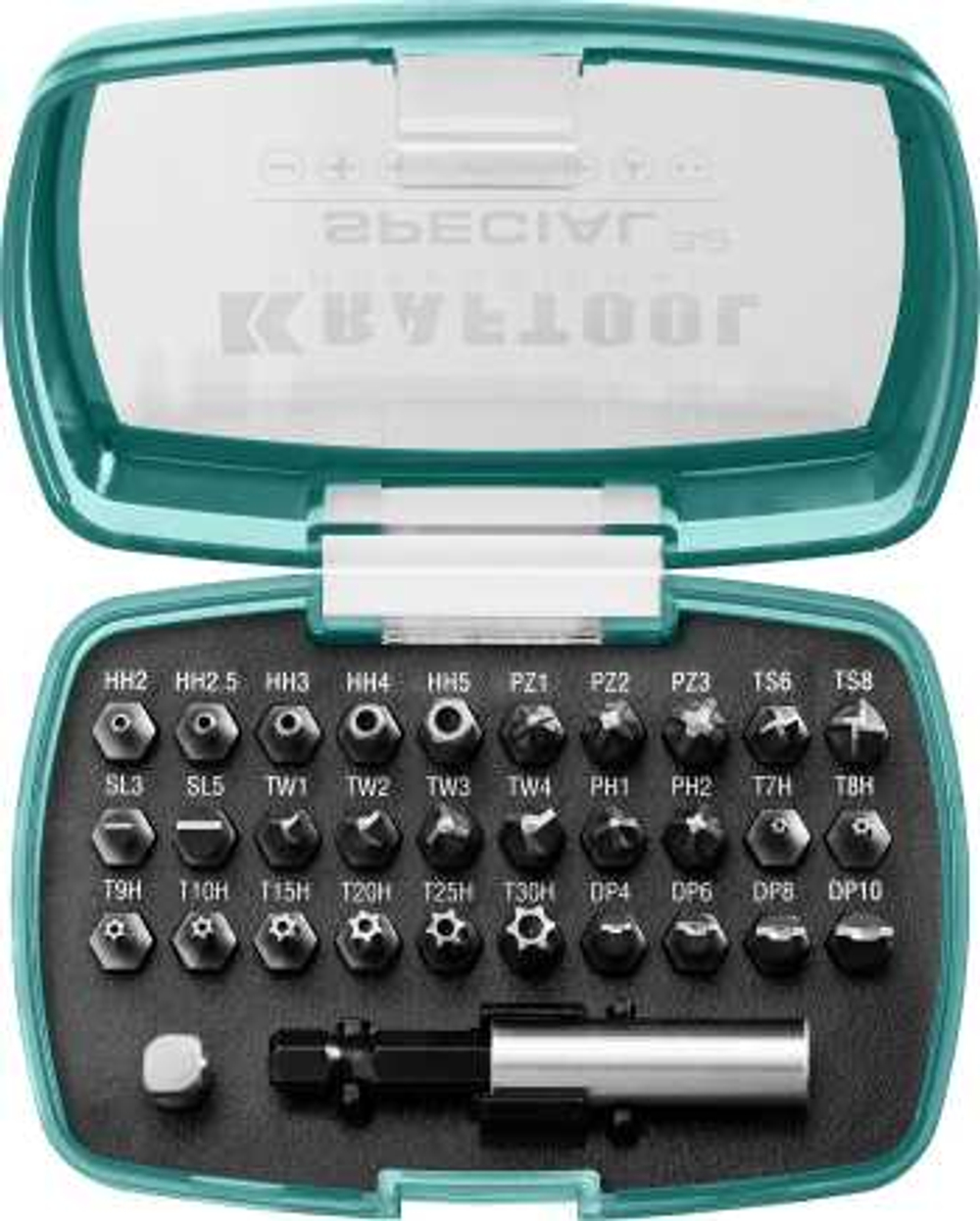 Набор специальных бит , 32 предмета, Cr-Mo, KRAFTOOL SPECIAL-32, 2610-H32