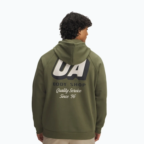 Худи Under Armour Rival Fleece HBR Logo green/stone