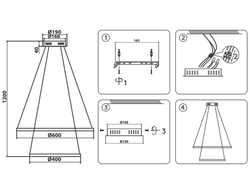 Ambrella Подвесной светодиодный светильник Line FL40812
