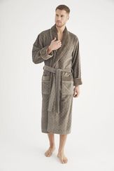 Халат мужской махровый 1375 хаки Nusa Турция