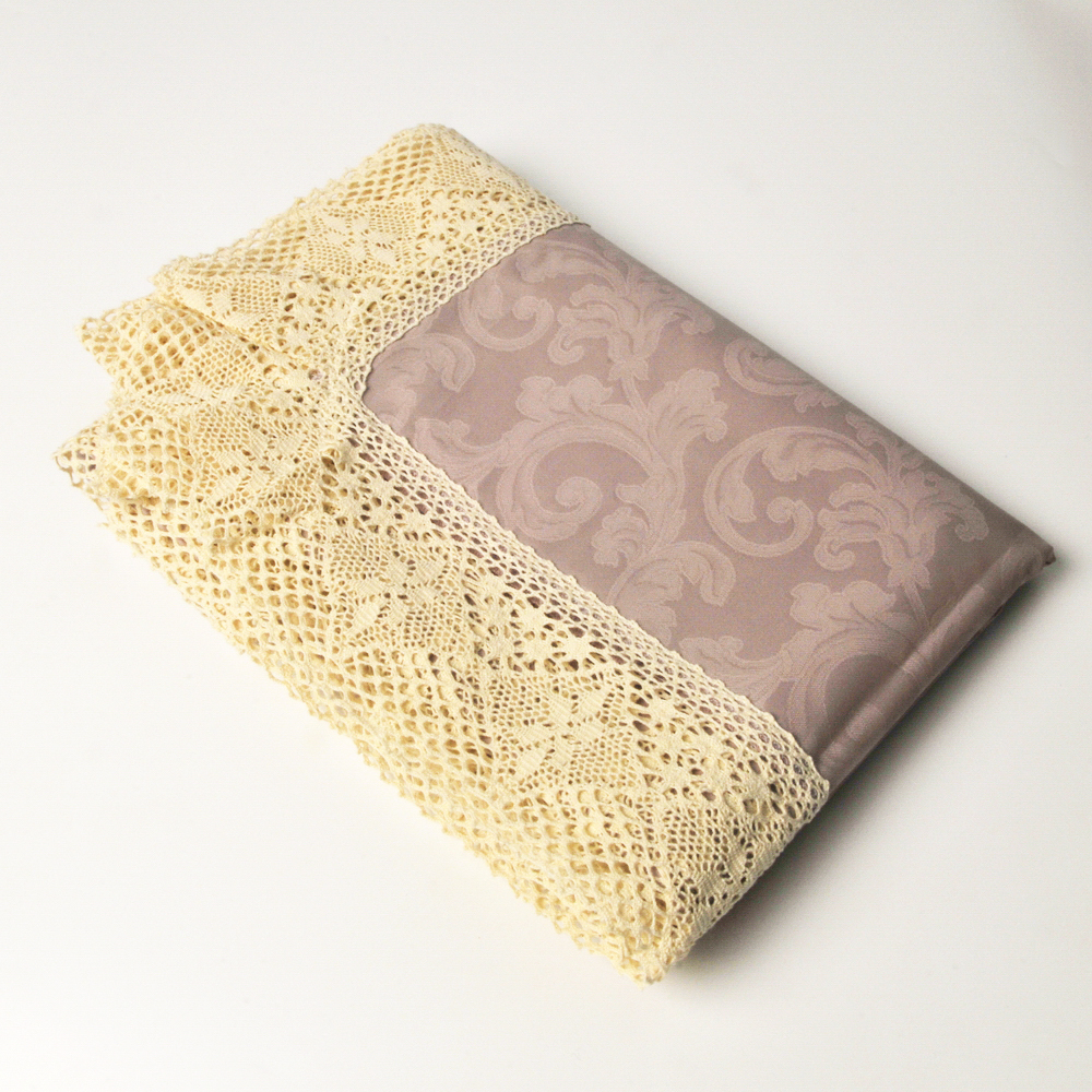 Скатерть 160x230 Old Florence Фиандра Резината розовая Италия