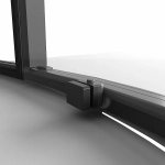 Душевой уголок Niagara Nova NG-6826-34BLACK 90х90 стекло прозрачное/профиль черный матовый