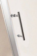 Дверь в проём Cezares MOLVENO-BA-1-100-C-CR-IV, 100х195, профиль хром, стекло прозрачное