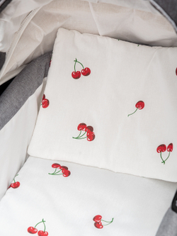 Комплект в коляску с пледом Вишенка