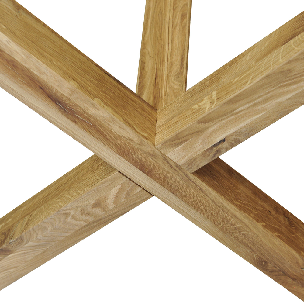 Стол обеденный Уиллис 180х90 см из массива дикого дуба с регулировкой высоты