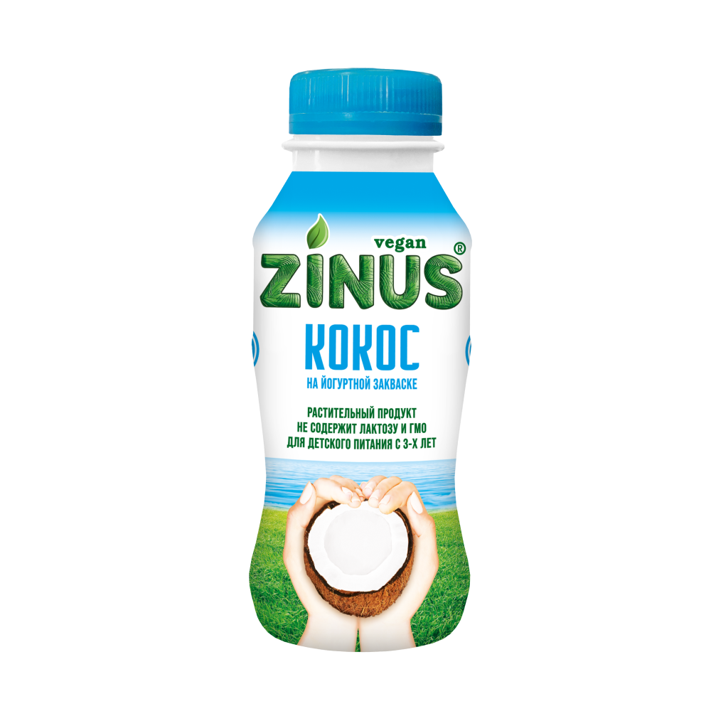 Питьевой йогурт кокос Zinus, 250 г
