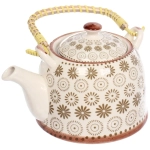 Чайник заварочный керамический 700мл с ситом «Цветочная фантазия»