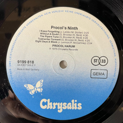 Винтажная виниловая пластинка LP Procol Harum, Procol's Ninth (Германия 1975)