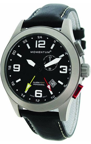 Часы Momentum Vortech GMT Alarm (кожа, сапфир)