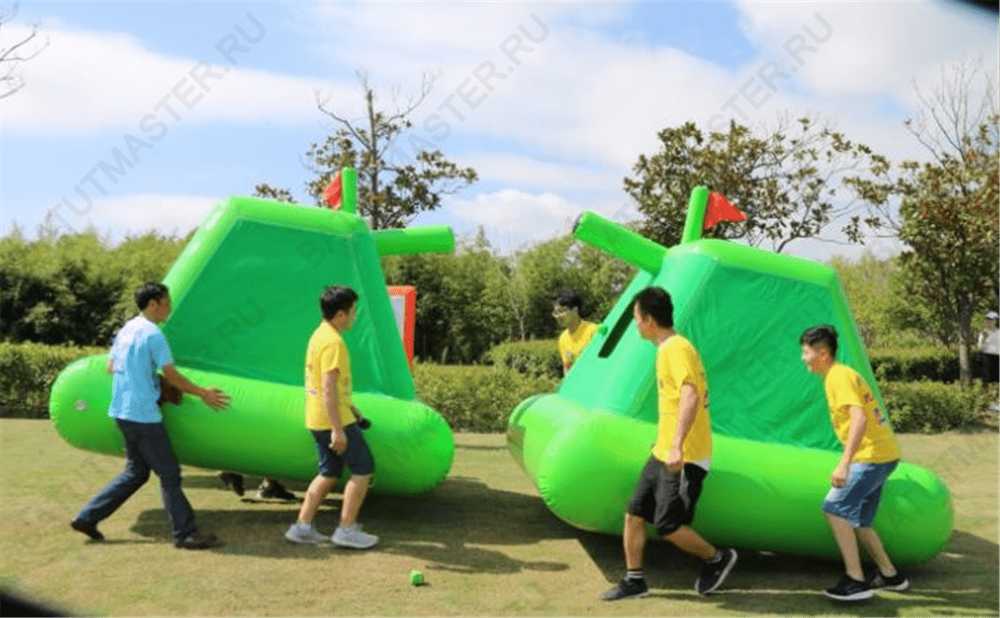 Надувная командная игра "Танковые войны"