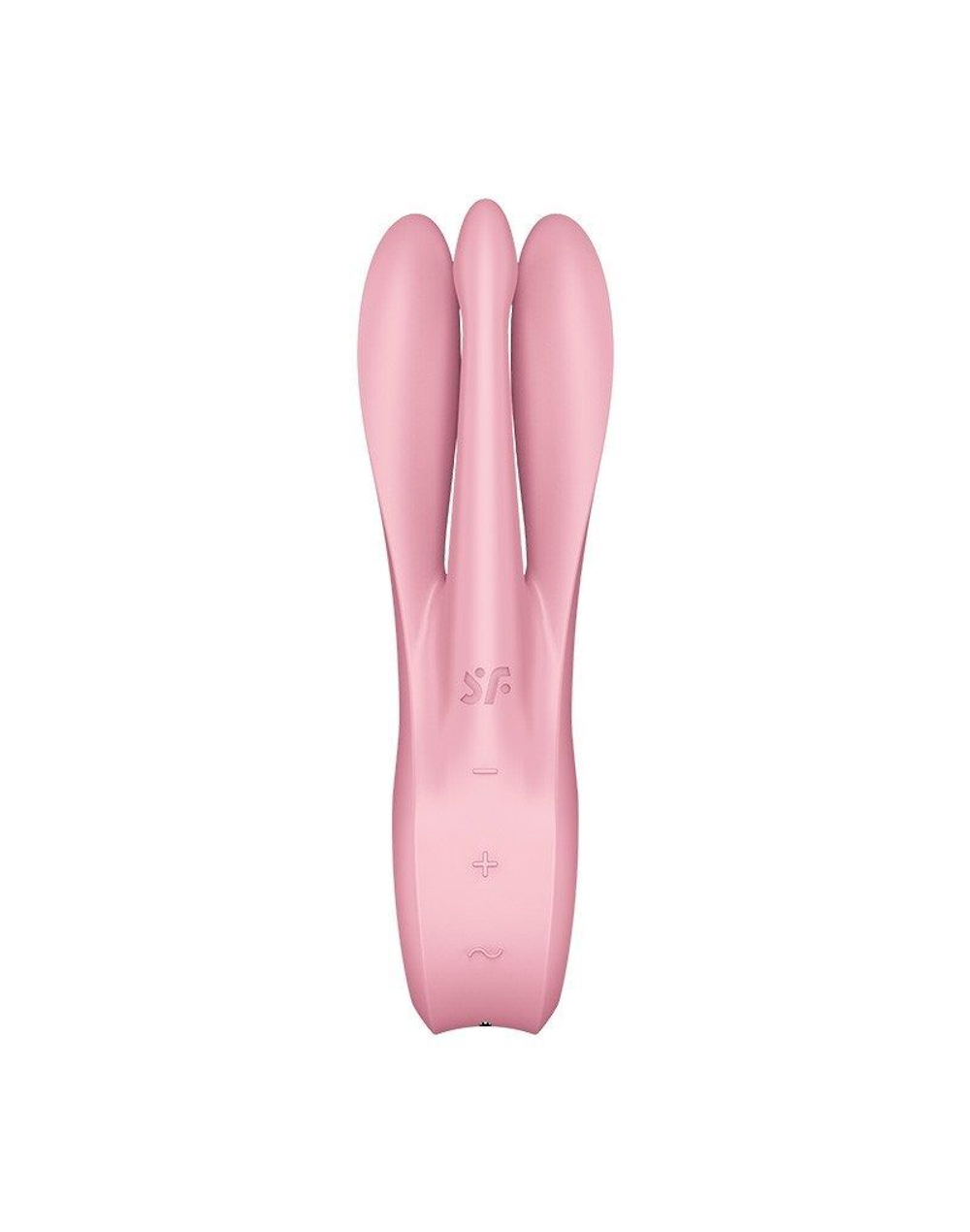Розовый вибратор Threesome 1 с "пальчиками"