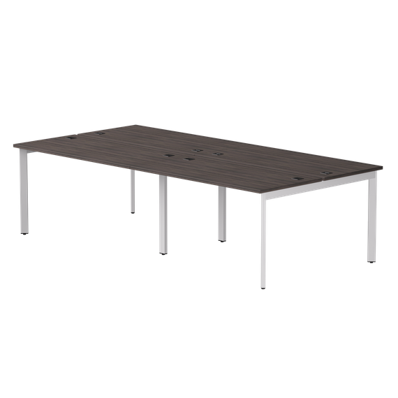 Бенч-система на 4 места Everprof EVO на металлокаркасе 3160х670(1370)x755 опоры 45гр