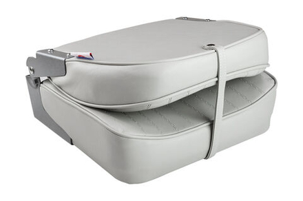 Кресло складное мягкое ECONOMY с низкой спинкой, цвет серый