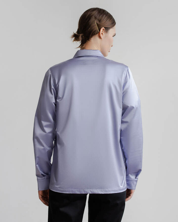 Лавандовая рабочая рубашка из хлопка