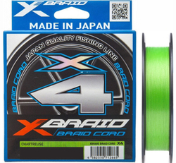 Шнур YGK X-Braid Braid Cord X4 150m #2.5/0.270mm 35lb/16.0kg