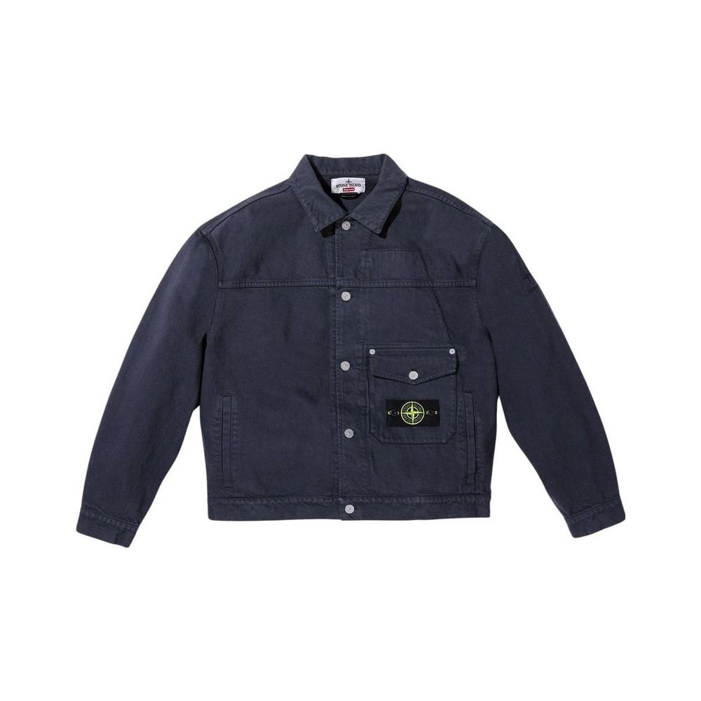 Supreme Stone Island Denim Trucker Jacket