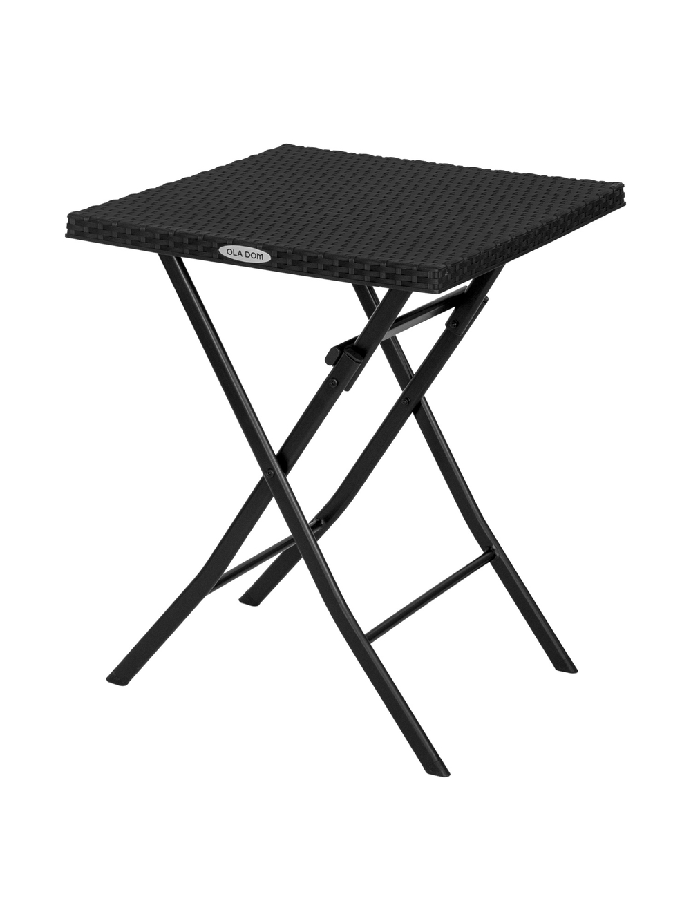 Набор мебели Элластик-Пласт Ola Dom складной (2стула+стол) (антрацит)