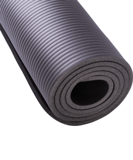 Коврик для йоги FM-301, NBR, 183x61x1,0 см, серый