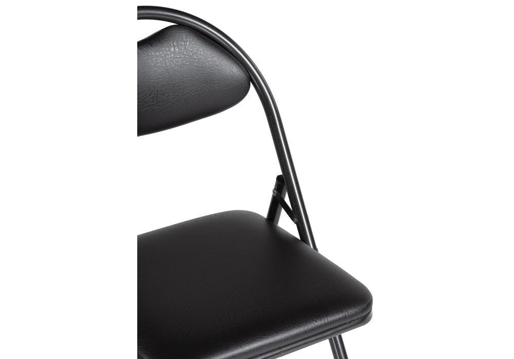 Стул на металлокаркасе Gikat черный / мусс темный