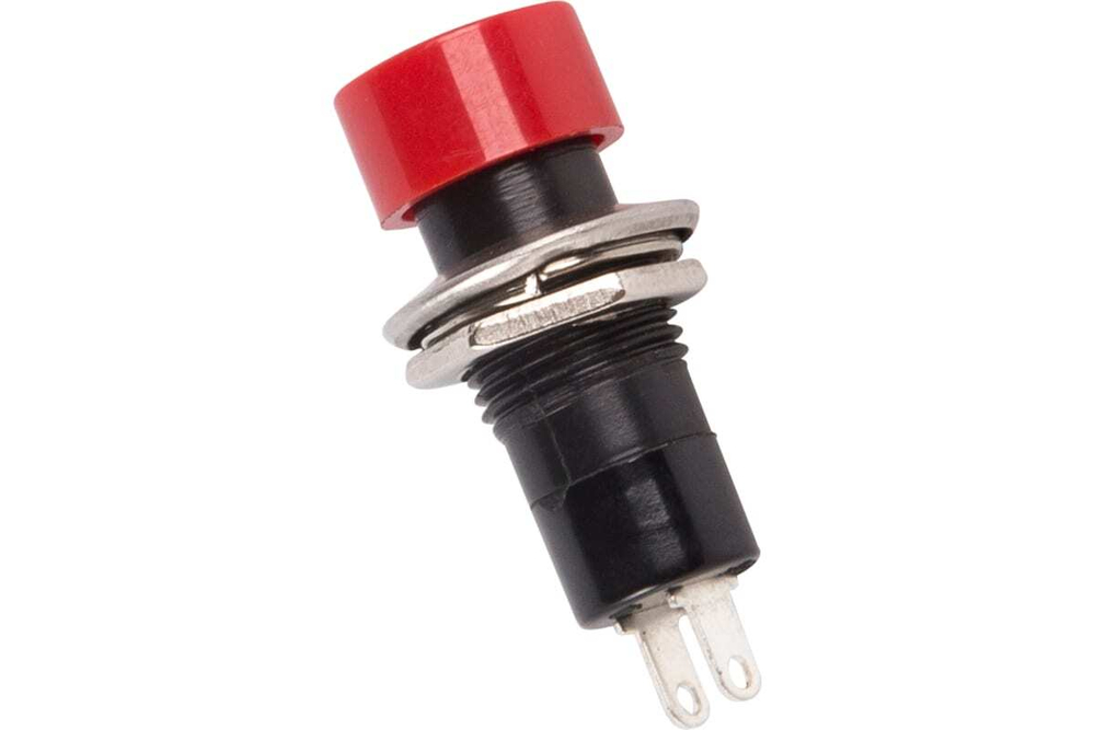 Выключатель-кнопка REXANT 250v 1а (2с) on-off красная (pbs-16а) 36-3060