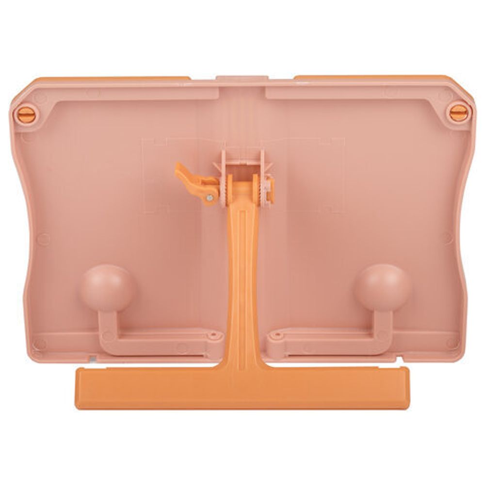 Подставка для книг ЮНЛАНДИЯ, регулируемый наклон, прочный ABS-пластик, розовая, 237906