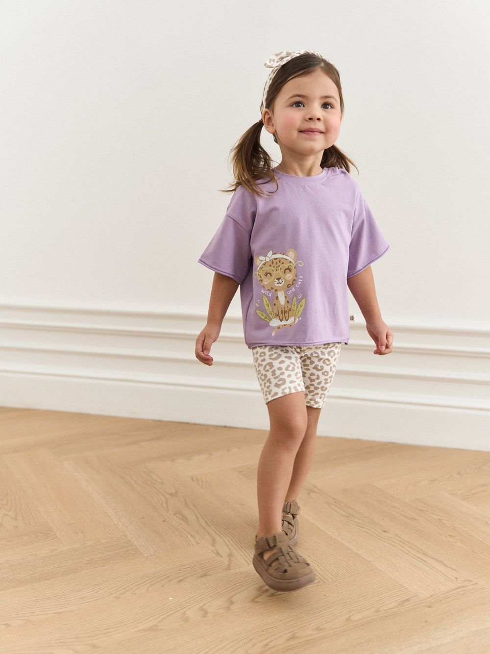 Велосипедки "Бежевый леопард" 0+