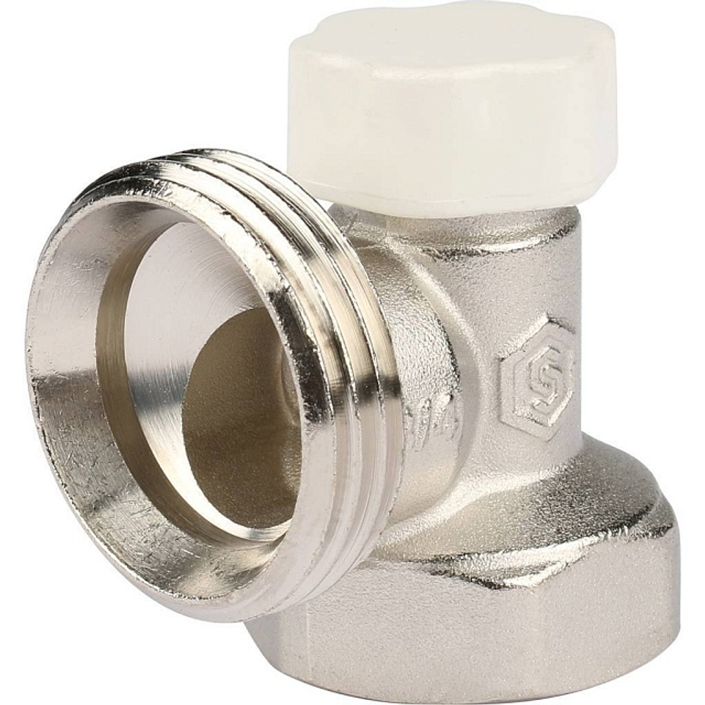 Клапан балансировочный угловой STOUT - 3/4" (ВР/НР-американка, PN10, Tmax 120°C)