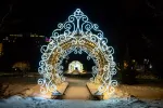 Световой туннель "Белая зима"
