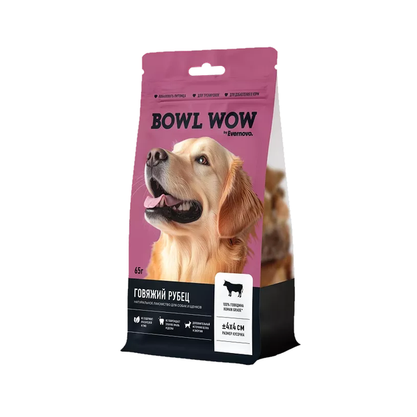 Лакомство BOWL WOW для собак: рубец говяжий