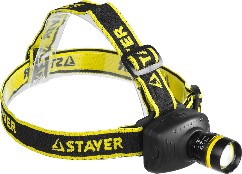STAYER PROLight, 3 Вт, 3 AAA, налобный фонарь, Professional (56566)