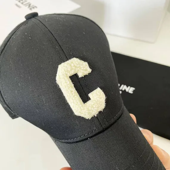 Бейсболка CELINE из хлопка, черный