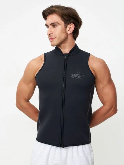 Жилет на молнии Sargan Black King men 2 мм черный