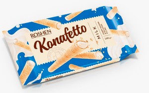 Трубочки Roshen Konafetto вафельные с молочной начинкой 156 г