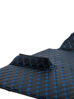Ковры 3D SITRAK C7H MAX (экокожа, черный, синяя строчка)